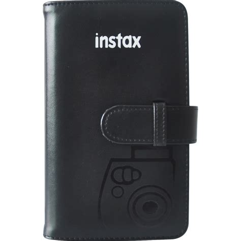 fujifilm instax mini wallet album black 600015576 bandh photo
