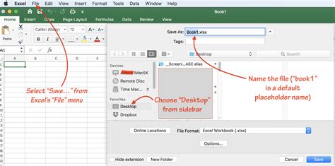 How Do I Save An Excel File To My Desktop Apple Community