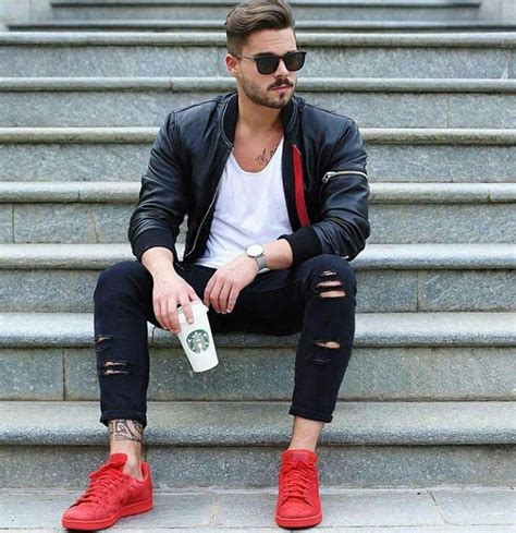 What Goes With Red Shoes For Guys