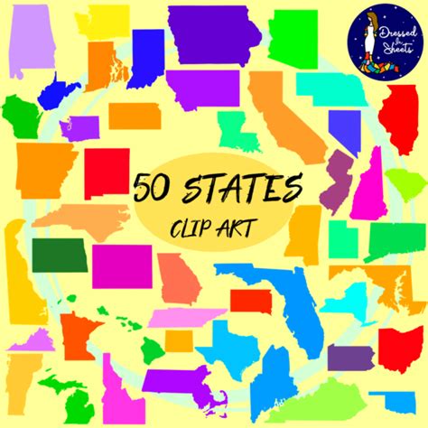 50 States Clip Art Made By Teachers