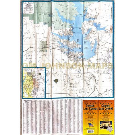 Conroe Lake Conroe Texas Street Map Gm Johnson Maps