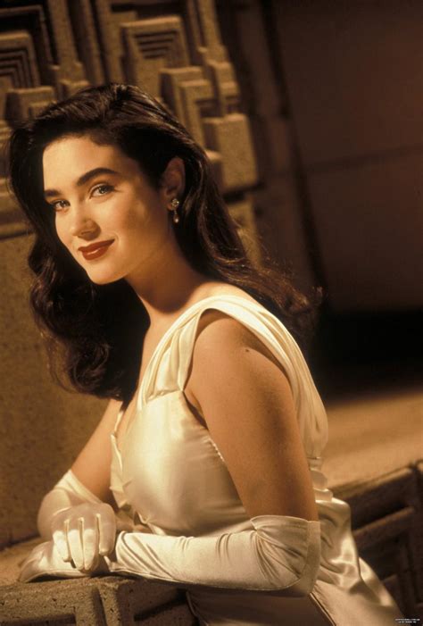 Ladies In Satin Blouses Jennifer Connelly White Satin Dress