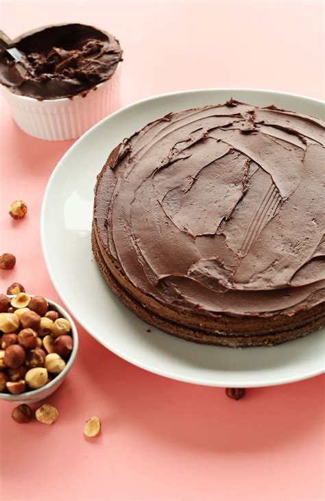 1 Bowl Chocolate Hazelnut Cake Vegan GF Minimalist Baker