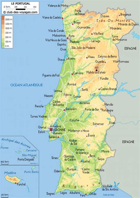 Drucken sie den lageplan portugal. Karte von Portugal - Detaillierte Karte von Portugal ...