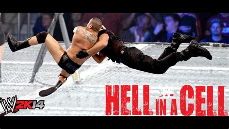 Wwe 2k14 Randy Orton Rko On Seth Rollins On Top Of Hell In A Cell Rko