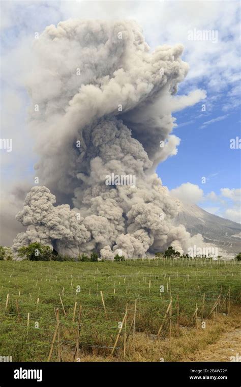 Flujo Pirocl Stico Del Volc N Sinabung Fotograf A De Stock Alamy