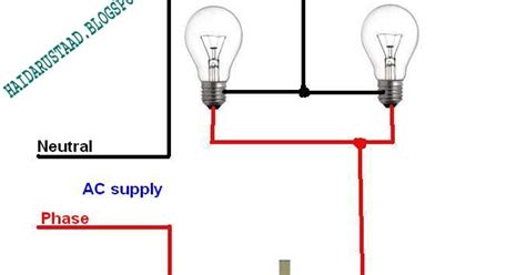 How To Control 2 Lamps Bulbs By One Way Switch Parallel Circuit