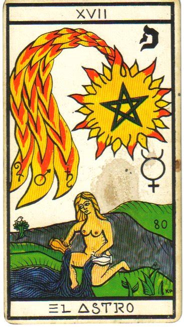 The star (xvii) is the 17th ranking or major arcana card in most traditional tarot decks. the_star