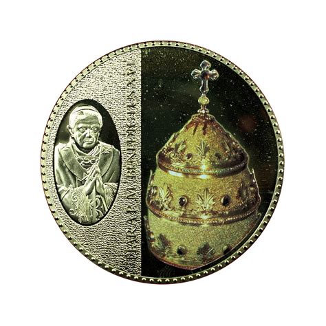 01607 Vatican Medal Pope Benedict Xvi Tiara And Cameo 50mm Etsy