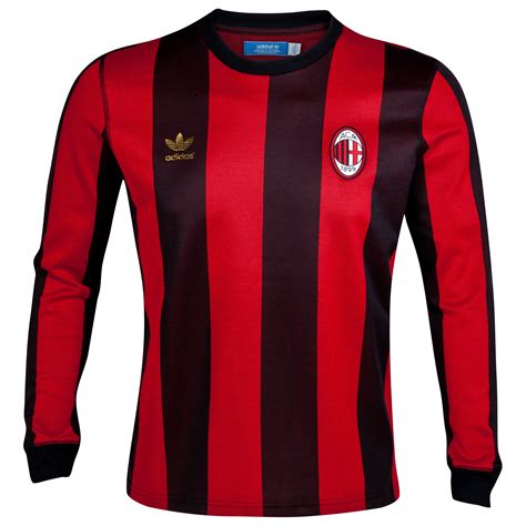 Camiseta Adidas Retro Del Ac Milan Camisetas Retro Moda De Fútbol