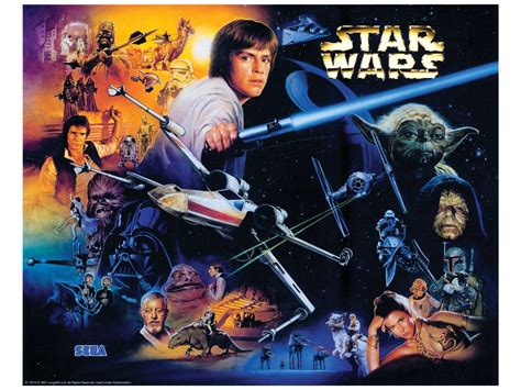 Translite For Star Wars Trilogy Star Wars Trilogy Pinball Parts By