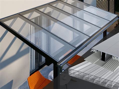 Terrassenüberdachung Polycarbonat Stegplatten X-Struktur 16 mm klar