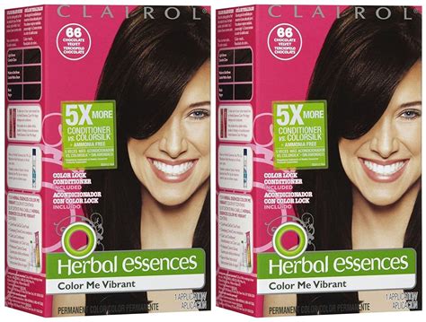 Clairol Herbal Essences Me Vibrant Permanent Hair Color 066 Chocolate Velvet 2 Pack This