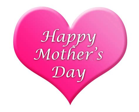 Happy Mother S Day Heart Illustration Stock Illustration Illustration