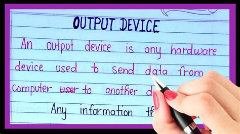What Is Output Device Definition Of Output Device Types Of Output