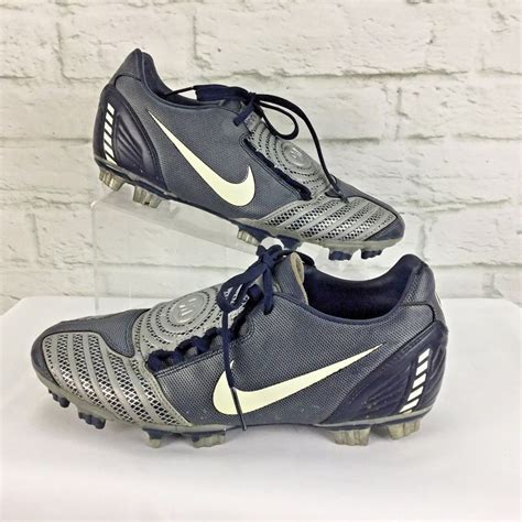 Nike Total 90 Shoot Ii Mens 9 Fg Soccer Cleats Shoes Blue Gray 318887