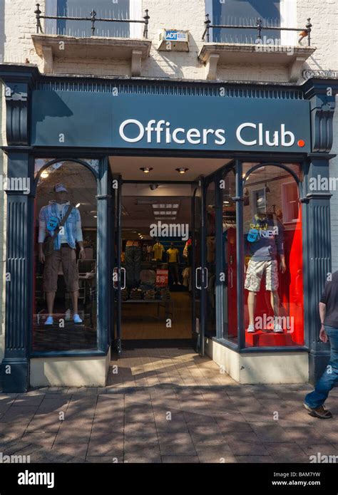 Officers Club Shop Stock Photo Alamy