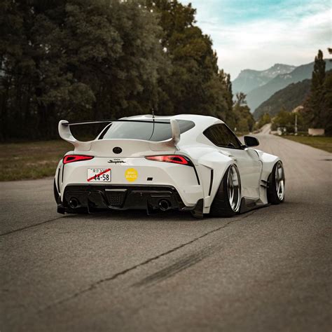 Slammed Toyota Supra Looks Like A Tesla Trd Mashup Autoevolution