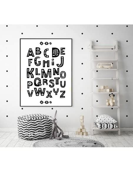Poster Alphabet With Letters Educational Poster For Children