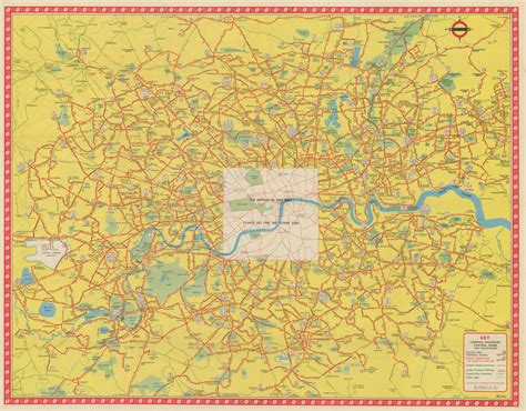 Bus Map Central Area including Trolleybuses [1055/2157E 250M] by Lewis