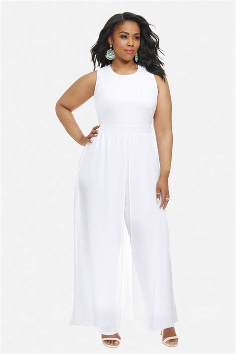plus size jumpsuit with overlay jumpsuits one