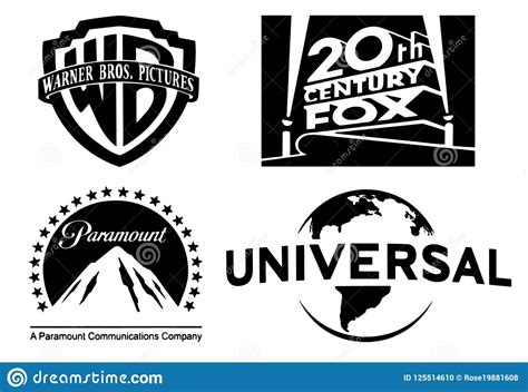 All you have to do is type your brand name and describe the. Set Of The Most Famous Film Studios Logos Editorial Image ...