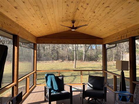 Charming Screen Porch With Wood Paneling Wood Paneling Design