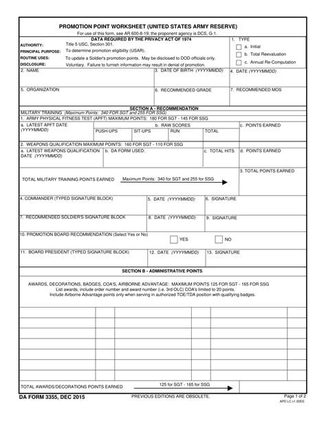 Army Ppw Army Promotion Point Worksheet 2023