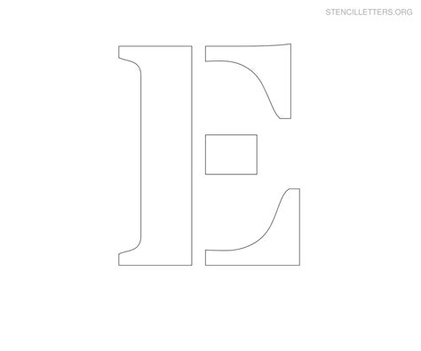Stencil Letters E Printable Free E Stencils Stencil