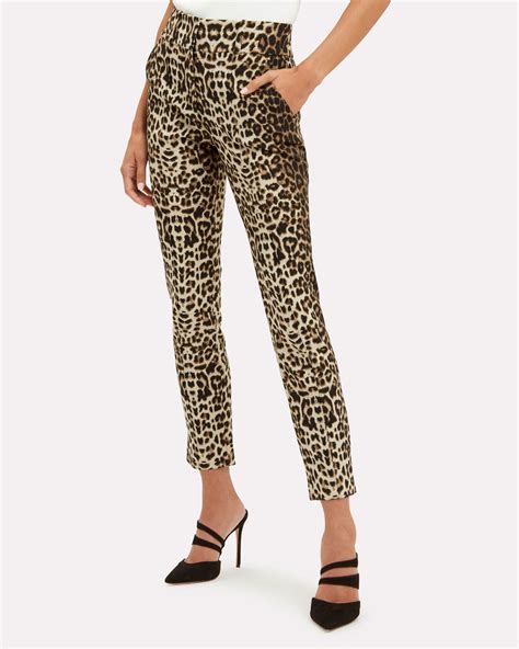 Leopard High Rise Trousers Leopard Print Pants Animal Print Pants