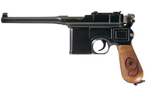 Excellent World War I Mauser Red 9 Broomhandle Pistol