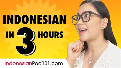 Learn Indonesian In 3 Hours Basics Of Indonesian Speaking For