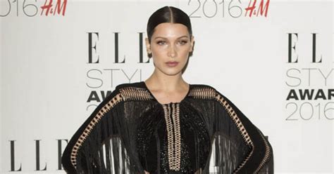 bella hadid looks unrecognisable in teen pic before plastic surgery blowout daily star