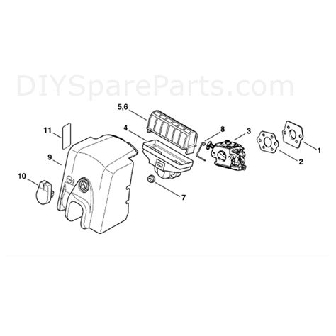 Stihl Ms 210 Chainbsaw Ms210 Parts Diagram Air Filter