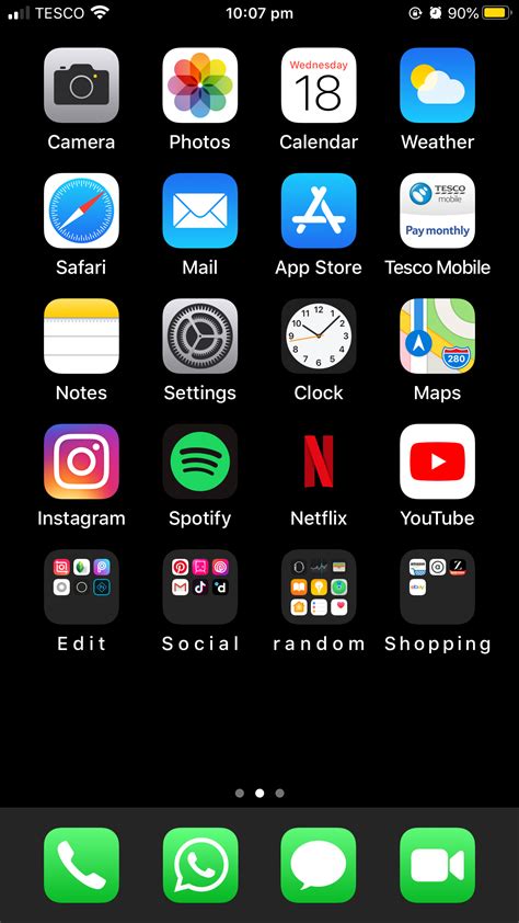Home Screen Idea Iphone Organization Iphone Home Screen Layout Phone Apps Iphone