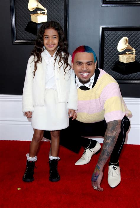 Chris Brown and Daughter Royalty at 2020 Grammys: See Cute Photos
