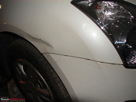 In a rear end impact there is always the possibility of unseen damage to the structure behind the shell, however if there is no visible external damage it's unlikely there's anything. Swift Fender & Bumper Damaged - Repair & Repaint - Team-BHP