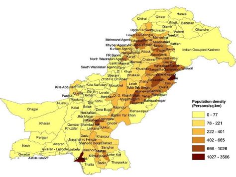 Population density of afghanistan's population. Districts wise population density of Pakistan. | Download ...