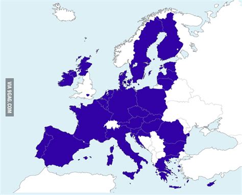 Just A Map Of European Union In 2018 9gag