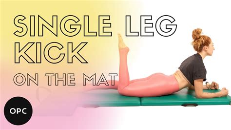 Single Leg Kick On The Mat Online Pilates Classes Youtube
