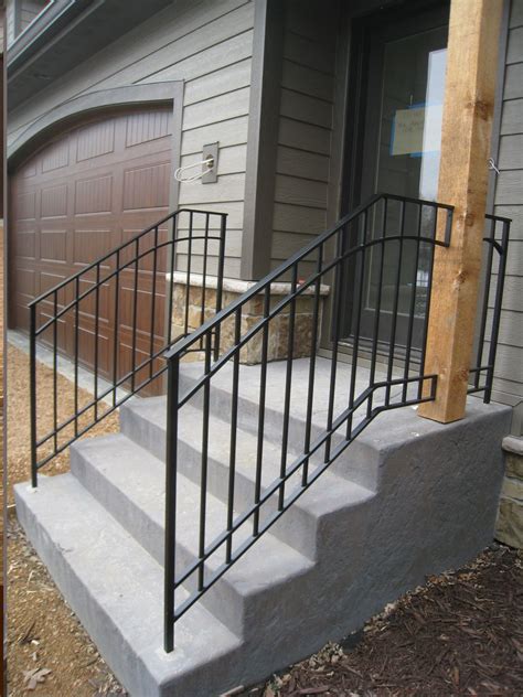 Exterior Step Railings Outdoor Stair Railing Porch Steps Iron Stair