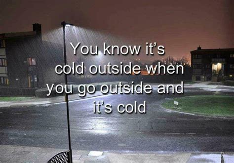 You Know It S Cold Outside When You Got Outside And It S Cold Instagram Quote Rebuttals