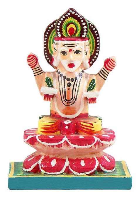 Lord Brahma Wooden Doll 35 X 25 X 15 Inches