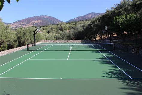 Custom Low Maintenance Tennis Court Construction And Resurfacing