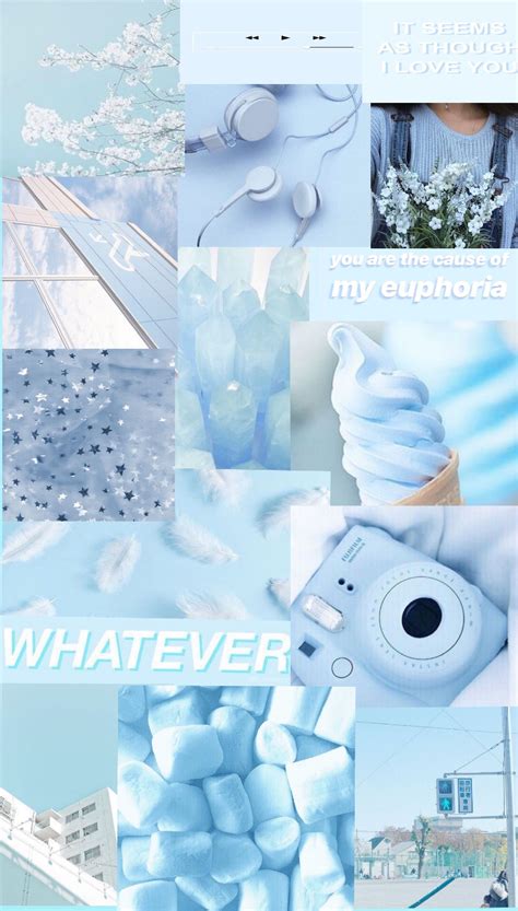48 Pastel Wallpaper Aesthetic Pictures Blue Iwannafile