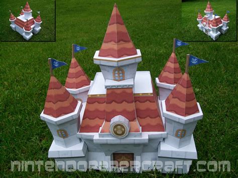 Papercraft Paper Mario Peachs Castle Papercraft4u Free
