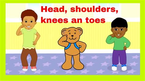 Head Shoulders Knees And Toes Bear Starfall Starfall Kids Kids