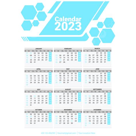 Gambar Desain Vektor Kalender 2023 Kalender 2023 Desain Kalender 2023