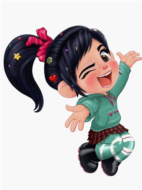 Vanellope Got This Glitchen Feeling Sticker By Artncoffeeshops In