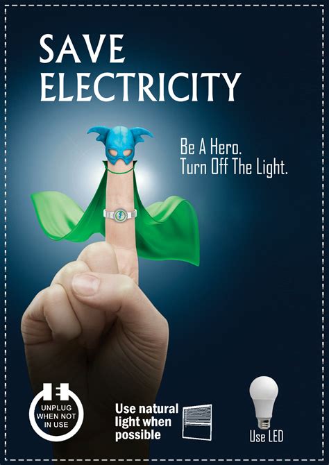 Artstation Save Electricity Poster